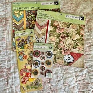 Partial Scrapbook Paper Pads K&Company K & Co